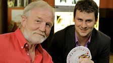 Dr George McGavin meets magician Kevin McMahon (right)