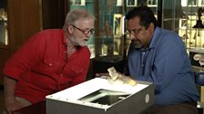 Dr George McGavin and Mr Kartik Hariharan (right) in the dissected lab