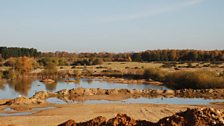 Gravel pits at former RAF Woodhall Spa