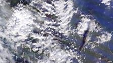 The smoke from the Sherburn in Elmet fire was visible from space