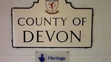 Devon County sign