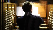 The organ loft interior