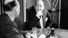 Noel Coward in 1963 - one of the original castaways Plomey suggested when he came up with programme idea in 1941.