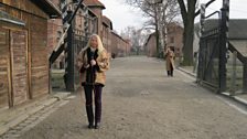 Rev Ruth Scott entering Auschwitz 1