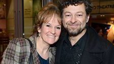 Lorraine Ashbourne and Andy Serkis