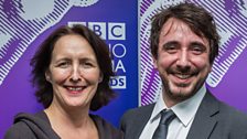 Fiona Shaw and Ed Harris at the 2014 Audio Drama Awards