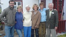 Jon, Sally, Mamie, Margaret, Topsy and Magnus at Laxamyri, 2006