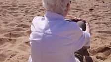 Mamie on Palamos beach, 2009