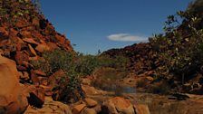 Entrance to Deep Gorge on the Burrup, site of many thousands of pre ice-age Aboriginal drawings