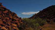 Entrance to Deep Gorge on the Burrup, site of many thousands of pre ice-age Aboriginal drawings