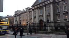 "Well, drive bang up against Trinity College gates," said Mr Browne..."Make like a bird for Trinity College." (The Dead)