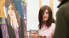 Ja’mie shows how ‘creatively amazing’ she is, with a self-portrait.