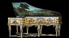 1628 Joannes Ruckers Harpsichord in the Dauphin’s apartment in the palace of Versaille