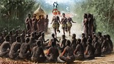 Watercolour of the Malo Bomai ceremony