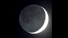 Crescent Moon with earthshine