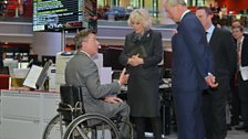 HRH The Prince of Wales and The Duchess of Cornwall meet Frank Gardner