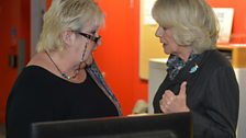 The Duchess of Cornwall meets Jenni Murray