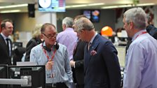 HRH The Prince of Wales visits the ý Newsroom