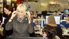 The Duchess of Cornwall in the Woman's Hour offices