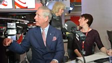 HRH The Prince of Wales and The Duchess of Cornwall with with Kathy Clugston