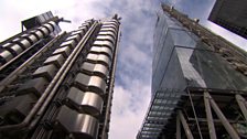 The building is opposite the Lloyd’s building.