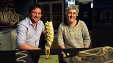 Ben Garrod and Professor Susan Evans of UCL