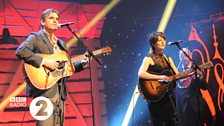 Anaïs Mitchell and Jefferson Hamer at the 2014 Folk Awards