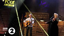 Martin Carthy and Eliza Carthy at the 2014 Folk Awards