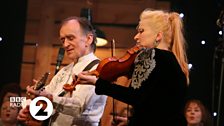 Martin Carthy and Eliza Carthy at the 2014 Folk Awards