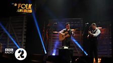 Martin Simpson and Richard Hawley at the 2014 Folk Awards