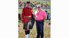 Pipe Major Graeme Ogilvie with Mark Wilson