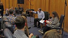 James Naughtie and Naomi Alderman recording