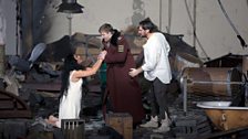 Anita Rachvilishvili as Konchakovna, Sergey Semishkur as Vladimir Igorevich, and Ildar Abdrazakov as Prince Igor