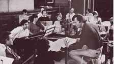 John Eliot Gardiner at an Archiv recording