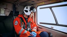 Dr Gareth Davies in London's Air Amubulance.