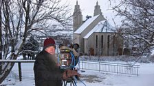 Filming at Akureyri