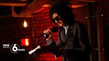 John Cooper Clarke on the Talking Heads stage