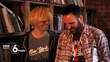 Tim Burgess & Shaun Keaveny about to take to the Talking Heads stage