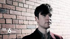 James Blake backstage at the 6 Music Festival Fringe