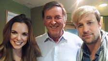 Sir Terry Wogan with husband and wife, Jodi Albert and Kian Egan