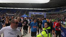 Reading Half Marathon finish line