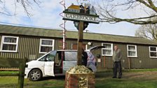 Clue three was at the village sign in Carbrooke