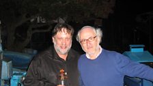 Violinist Eyal Shiloach with Norman