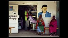 A barbershop in North Kenya