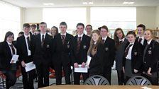 Pupils from Saintfield High