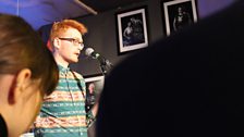 Padraig Regan during the poetry readings