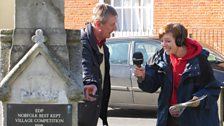 Kirsteen learns more about the memorial in Acle