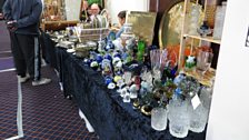 The treasure with on this glass stall at an antiques fair in Bowthorpe