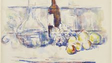 Still Life with Carafe, Bottle, and Fruit, 1906, Paul Cézanne (1839–1906)