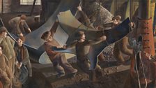 Stanley Spencer's Bending The Keel Plate' (detail)